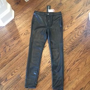 Black pleather pants